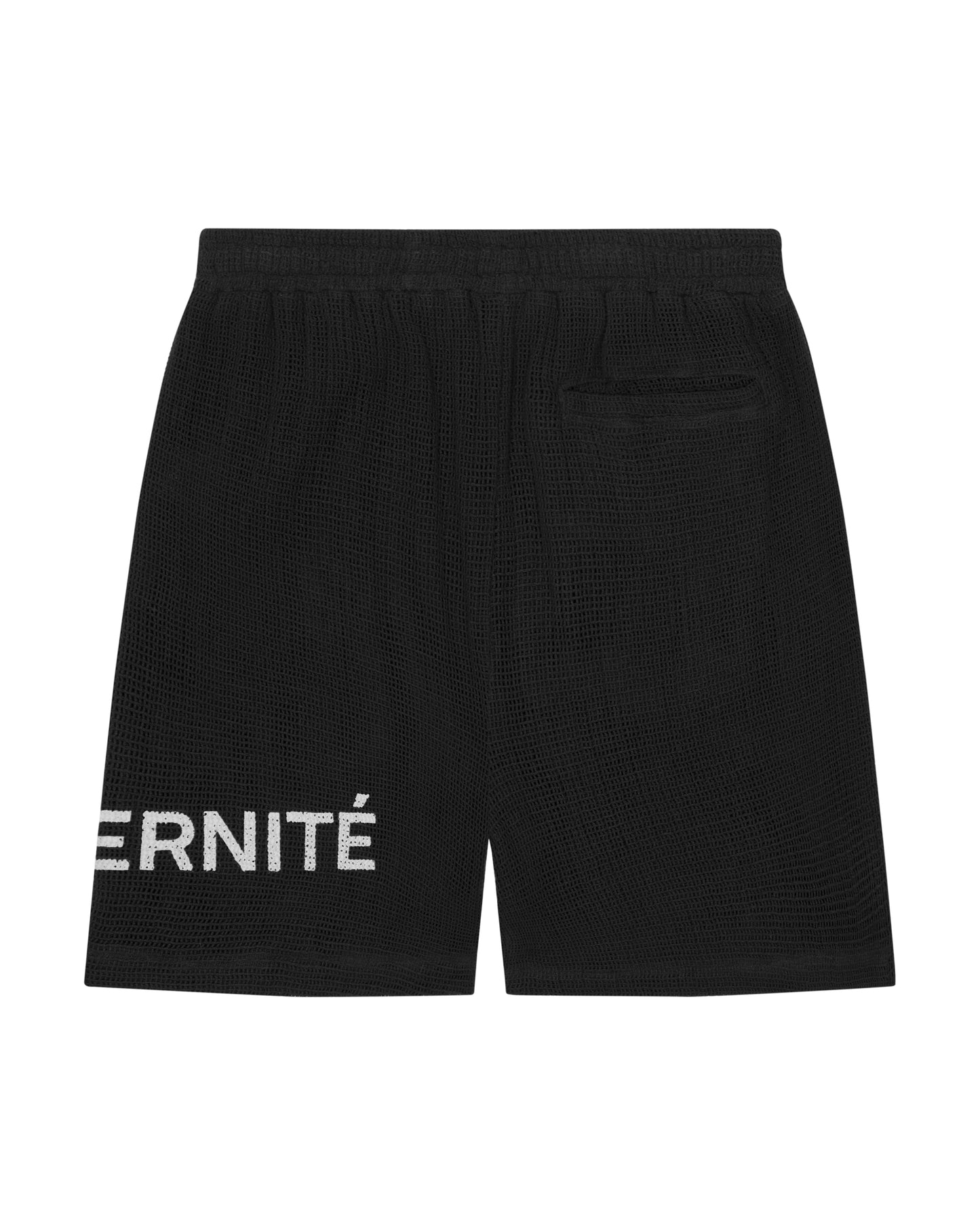Jet Black Crochet Shorts