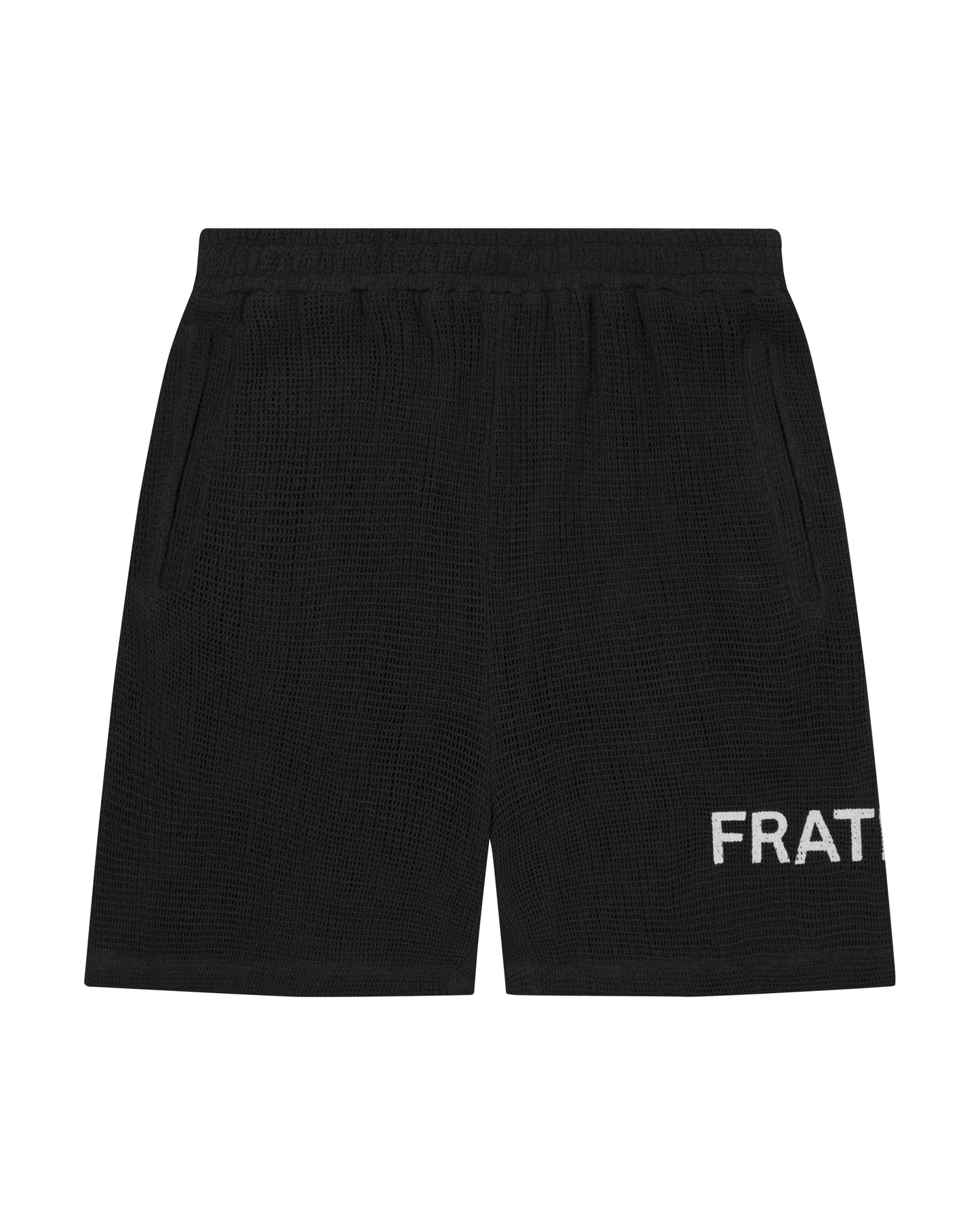 Jet Black Crochet Shorts