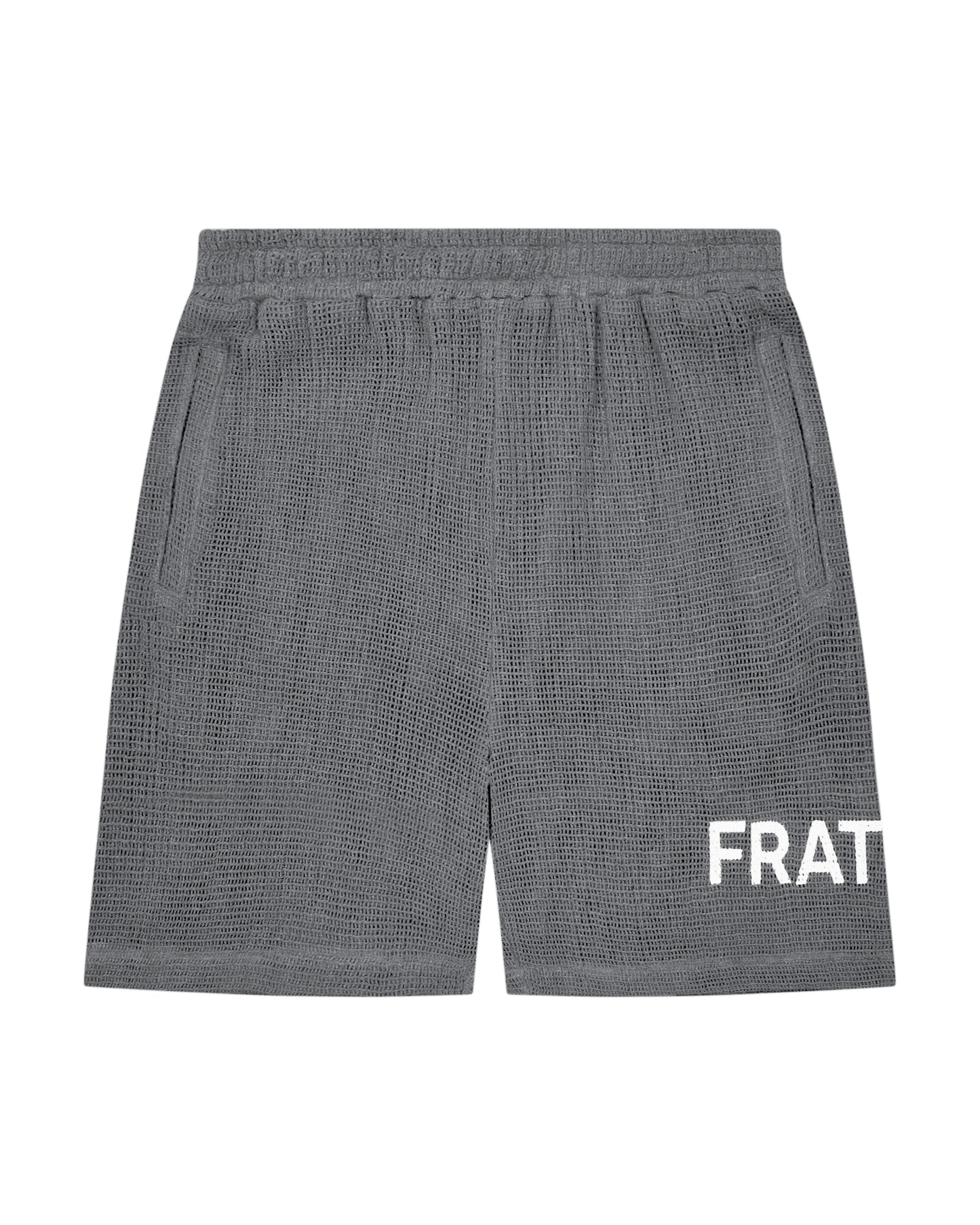 Washed Black Crochet Shorts
