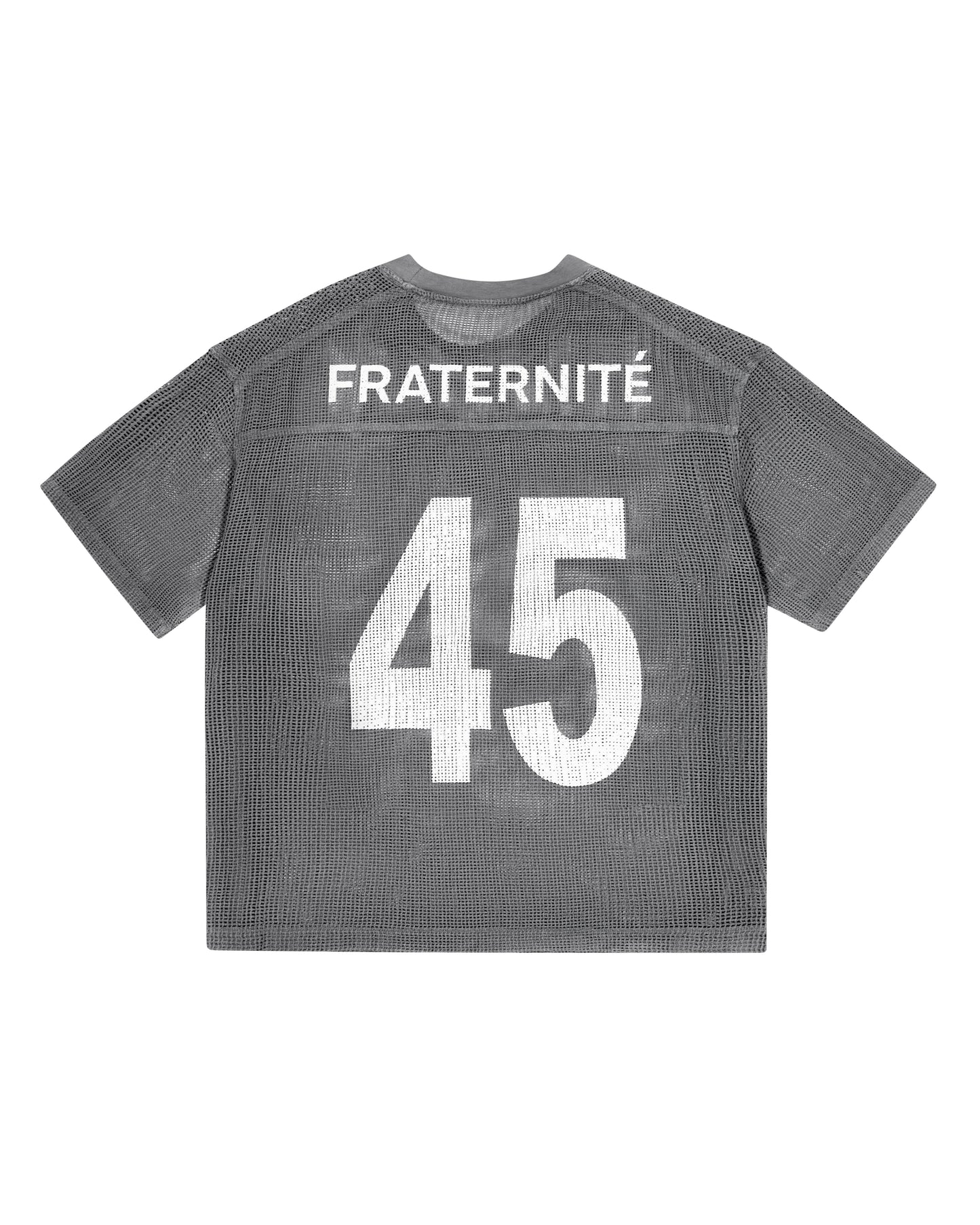 Washed Black Crochet T Shirt