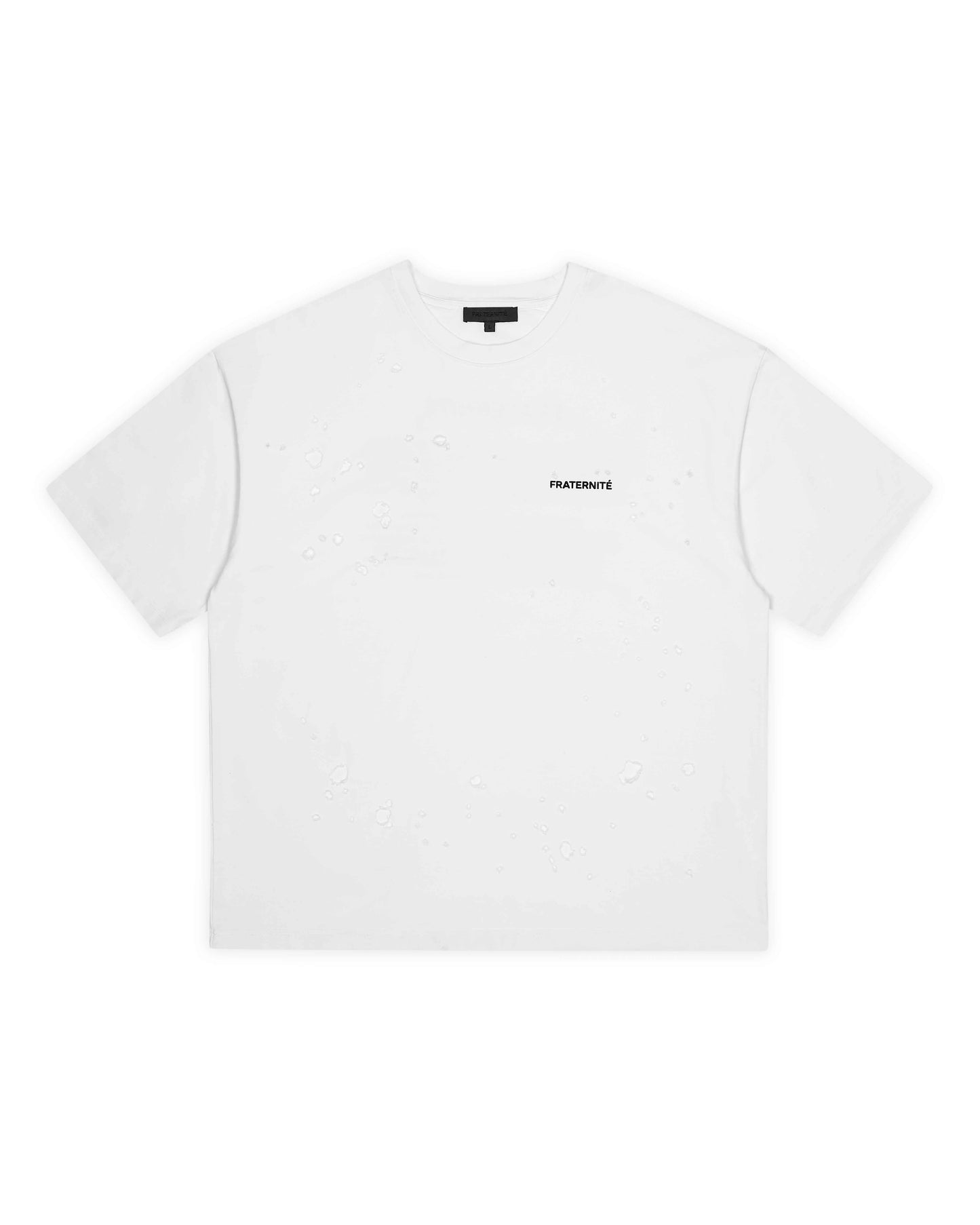 White Distressed Boxy T-Shirt