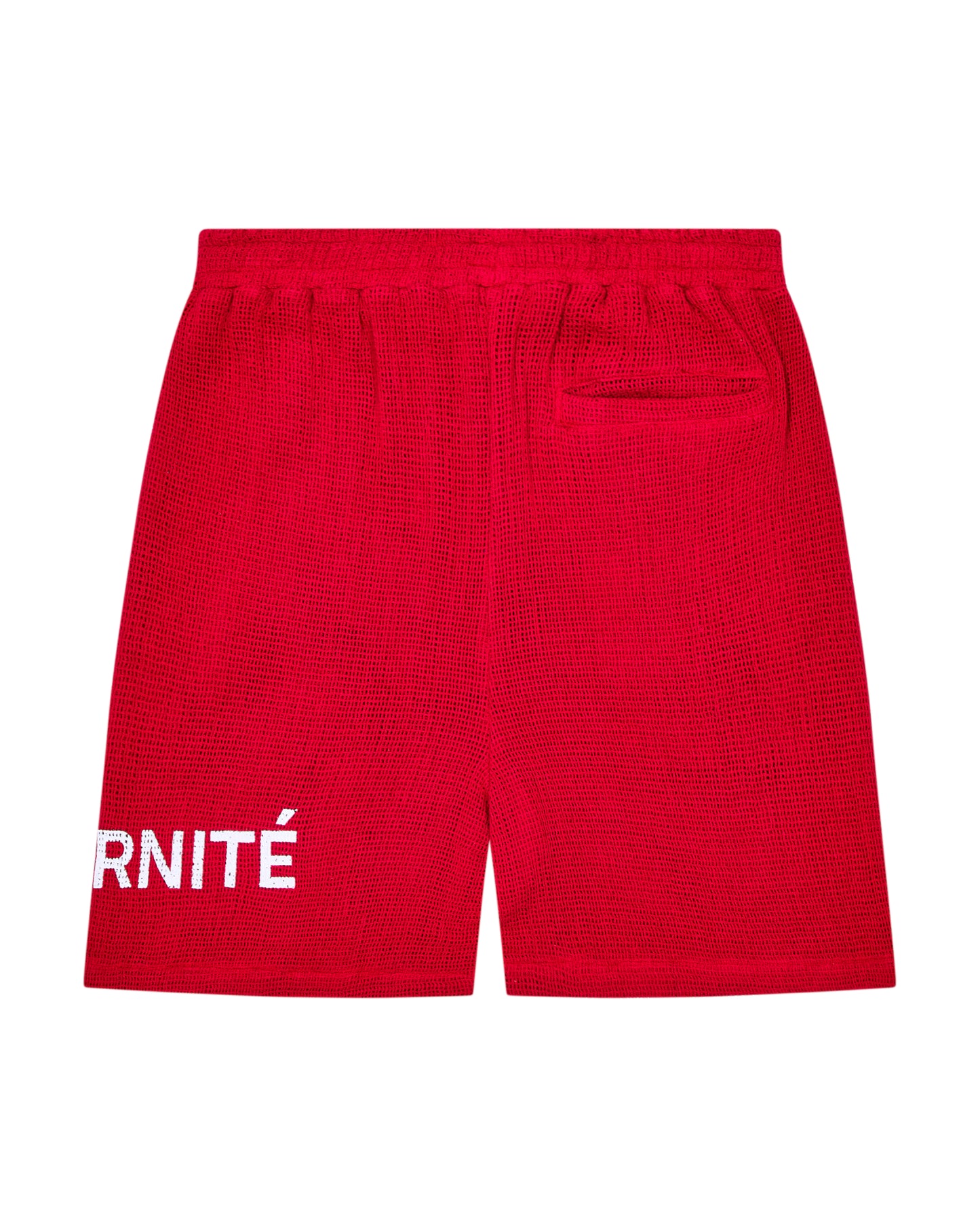 Cherry Red Crochet Shorts
