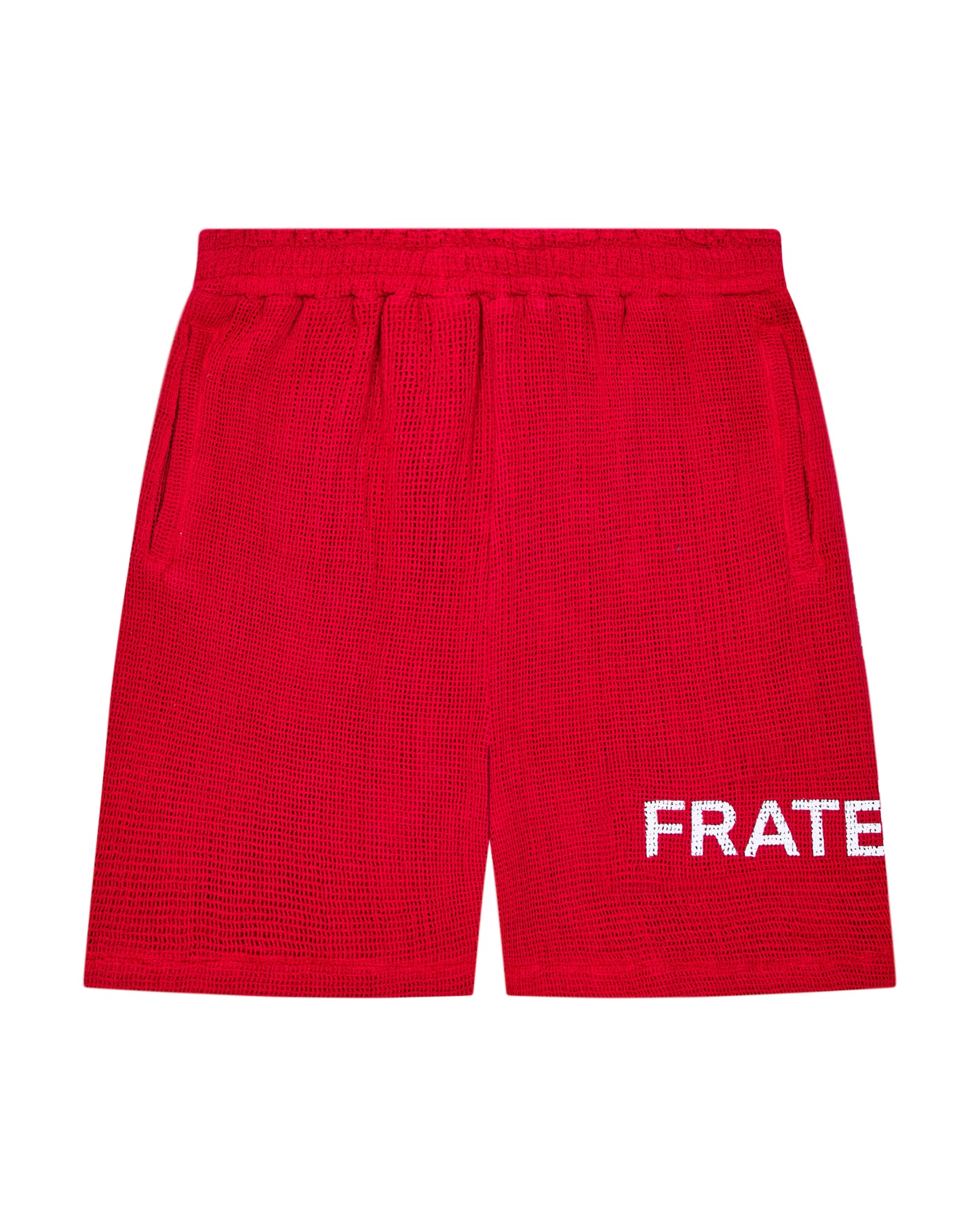 Cherry Red Crochet Shorts