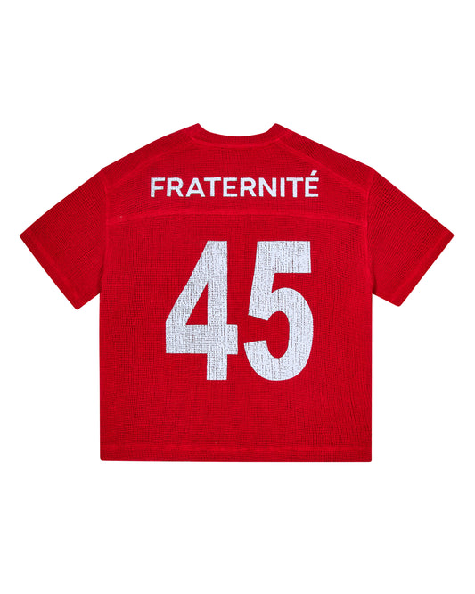Cherry Red Crochet T Shirt