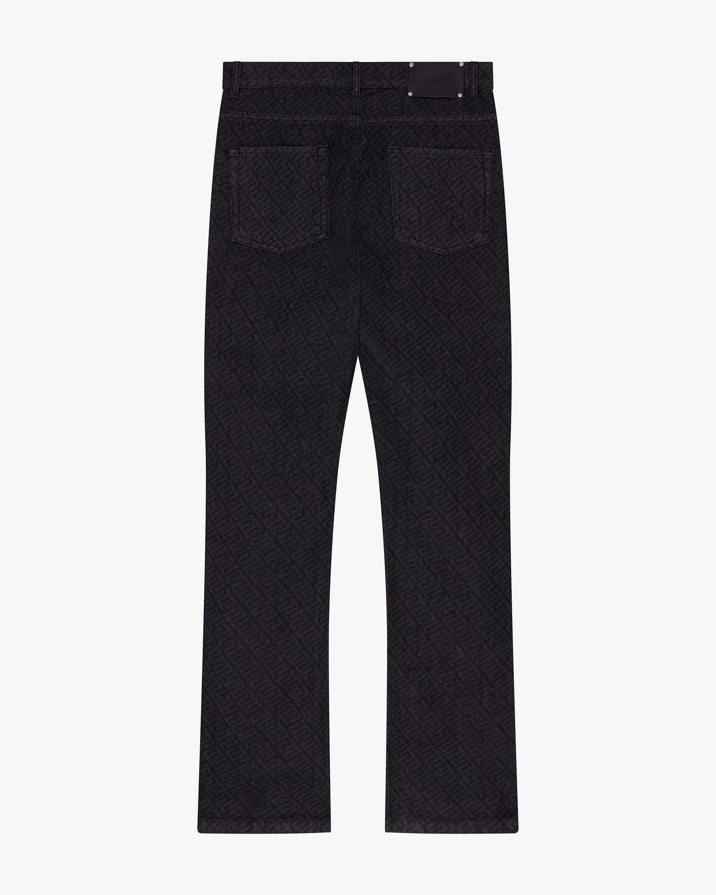 Monogram Laser Kick Flare Jeans