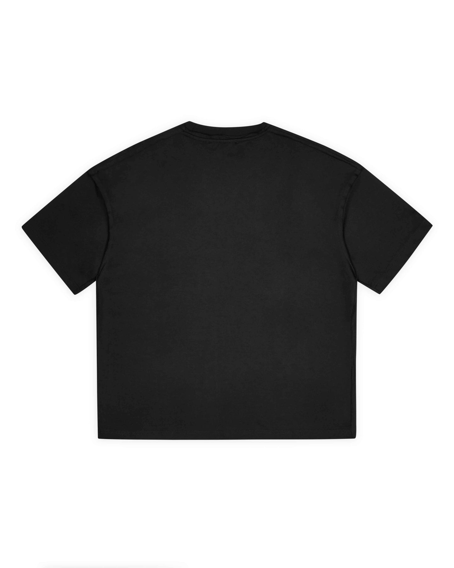 Black Mock Neck Boxy T-Shirt