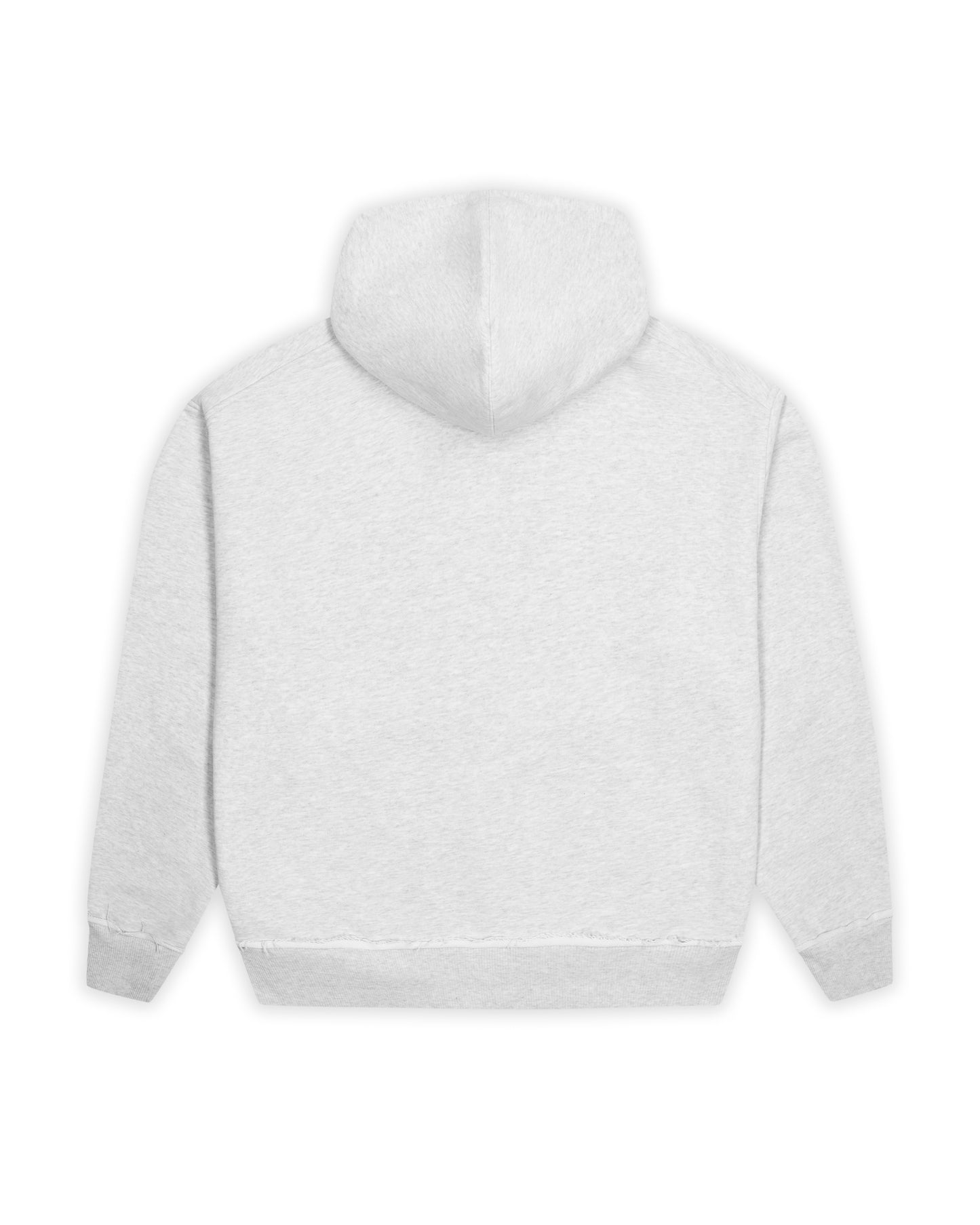 Heather Grey Boxy Zip Hoodie