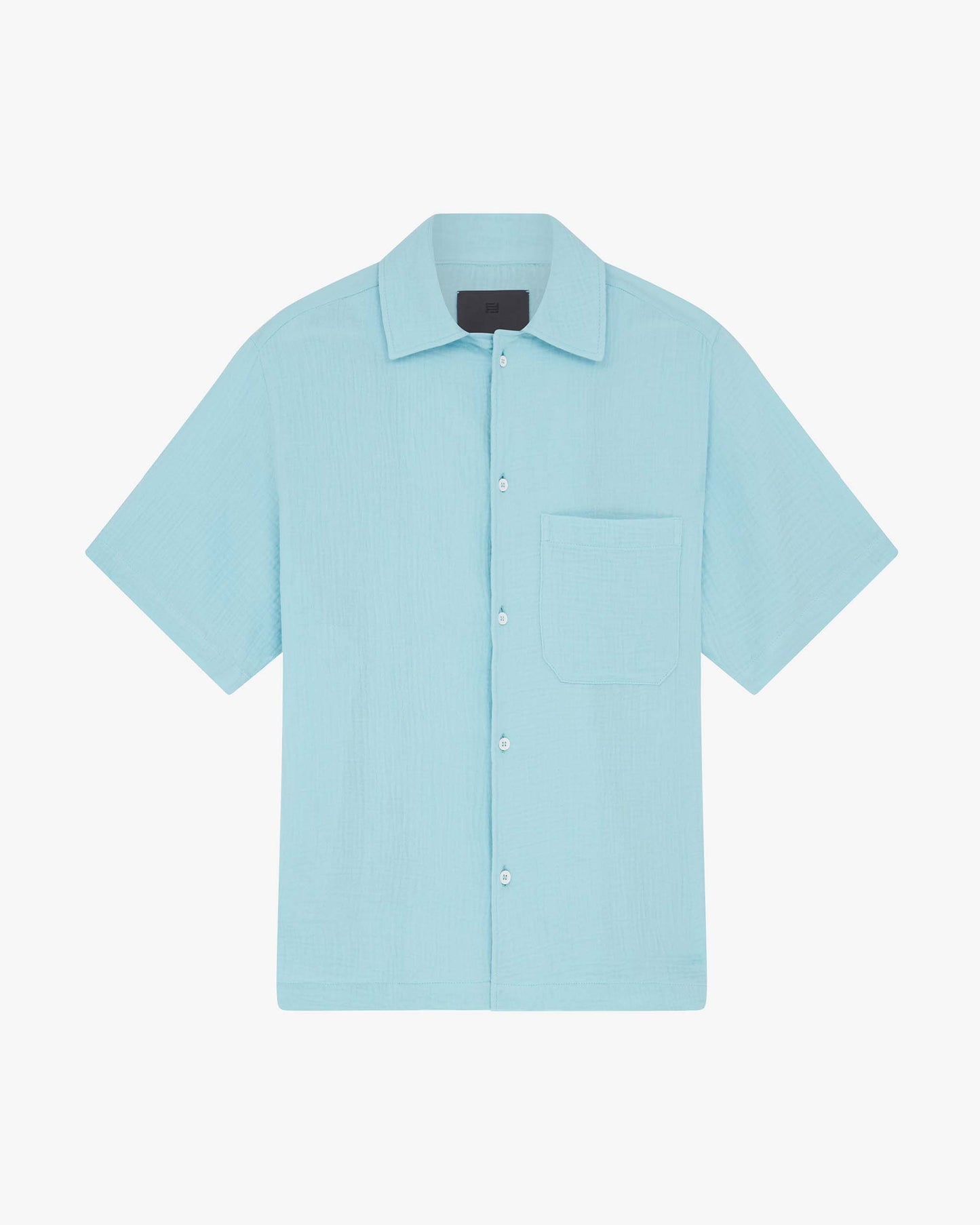 Relaxed Seersucker Camp Shirt