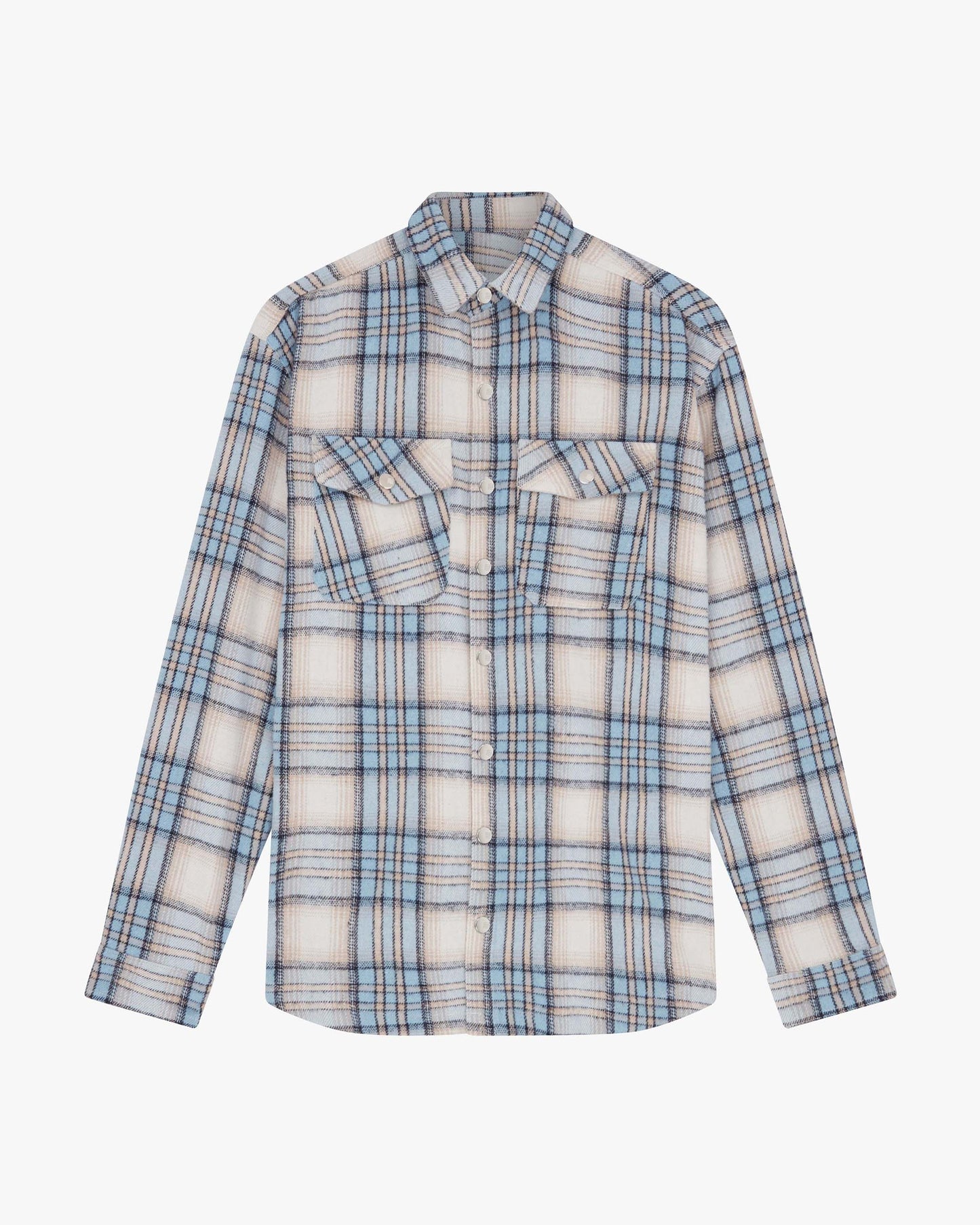 Brushed Wool Flannel Overshirt